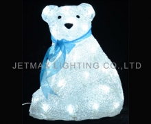 Acrylic seated bear-60